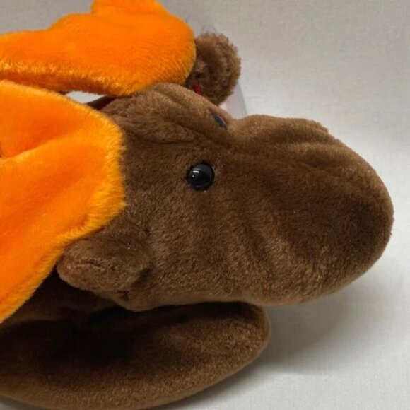 Ty Beanie Baby Original Chocolate 1993 Retired P .E. Pellets Error Red Stamp 205 - Picture 9 of 16